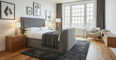Luxury TV beds Ottoman Storage built in Surround Sound and Soundbars