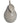 Antique Grey Small Ceramic Pear