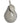 Antique Grey Large Ceramic Pear