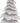 Carved Wood Effect Grey Small Snowy Tree