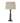 Delaney Grey Bead Candlestick Lamp With Linen Shade