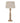 Delaney Natural Wash Candlestick Lamp With Linen Shade