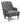 Bianca Charcoal Grey Button Back Accent Chair with Washed Oak Legs