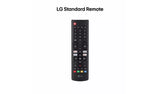 LG Standard Remote control on a white background