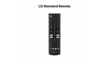 LG Standard Remote control on a white background